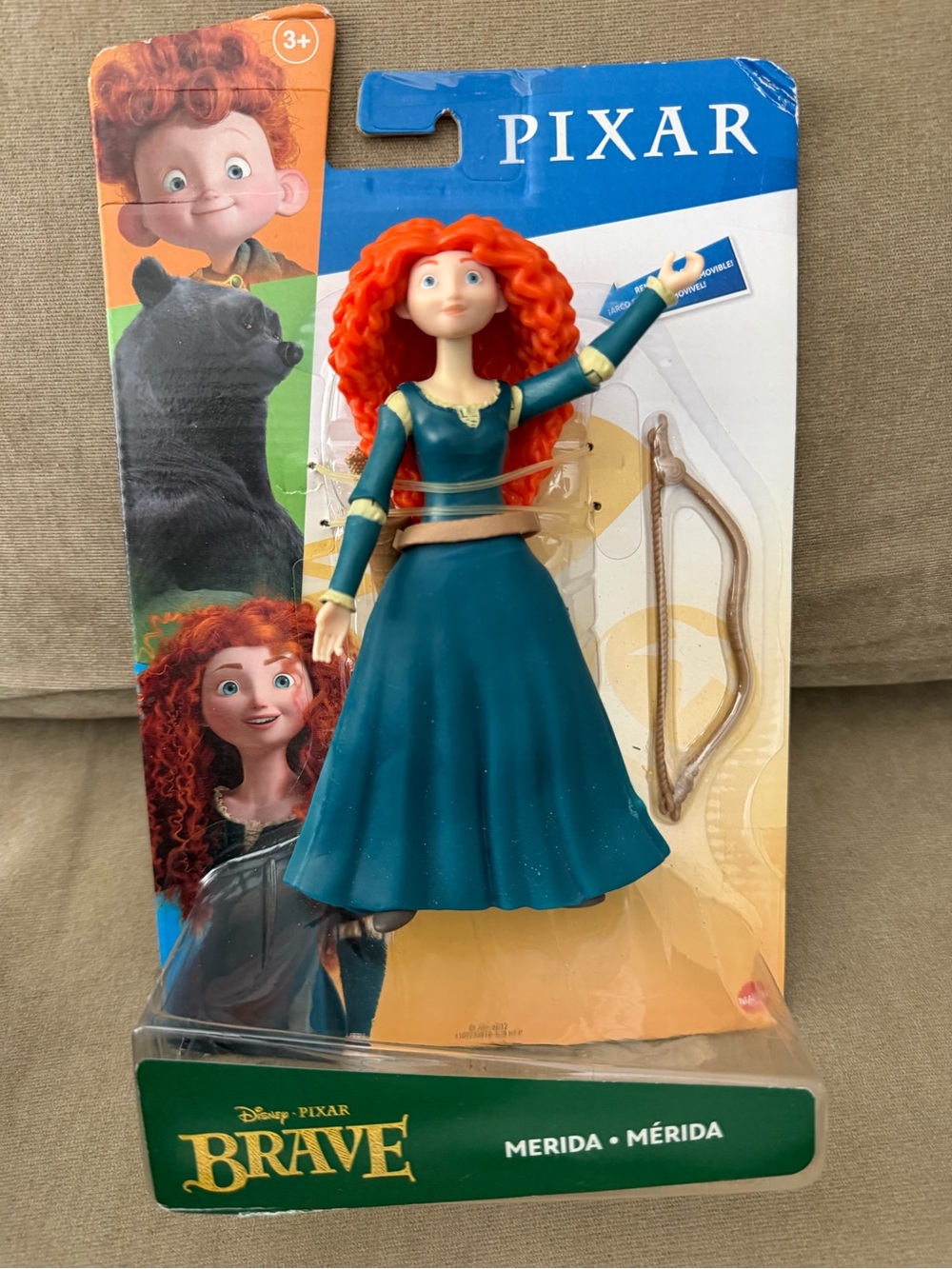BNIB Disney Merida Doll in Teal Dress with Orange Hair